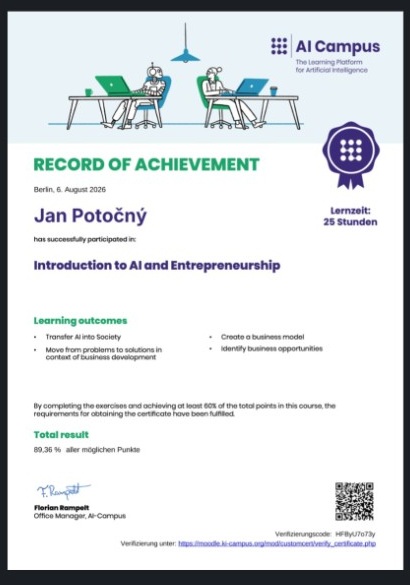AI Campus – Introduction to AI and Entrepreneurship